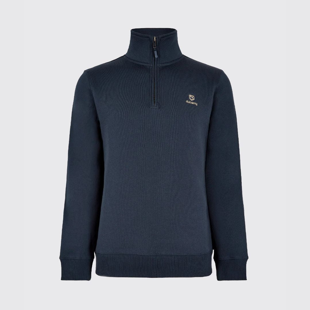 Dubarry Men's Boyce Zip Neck Jumper in Navy