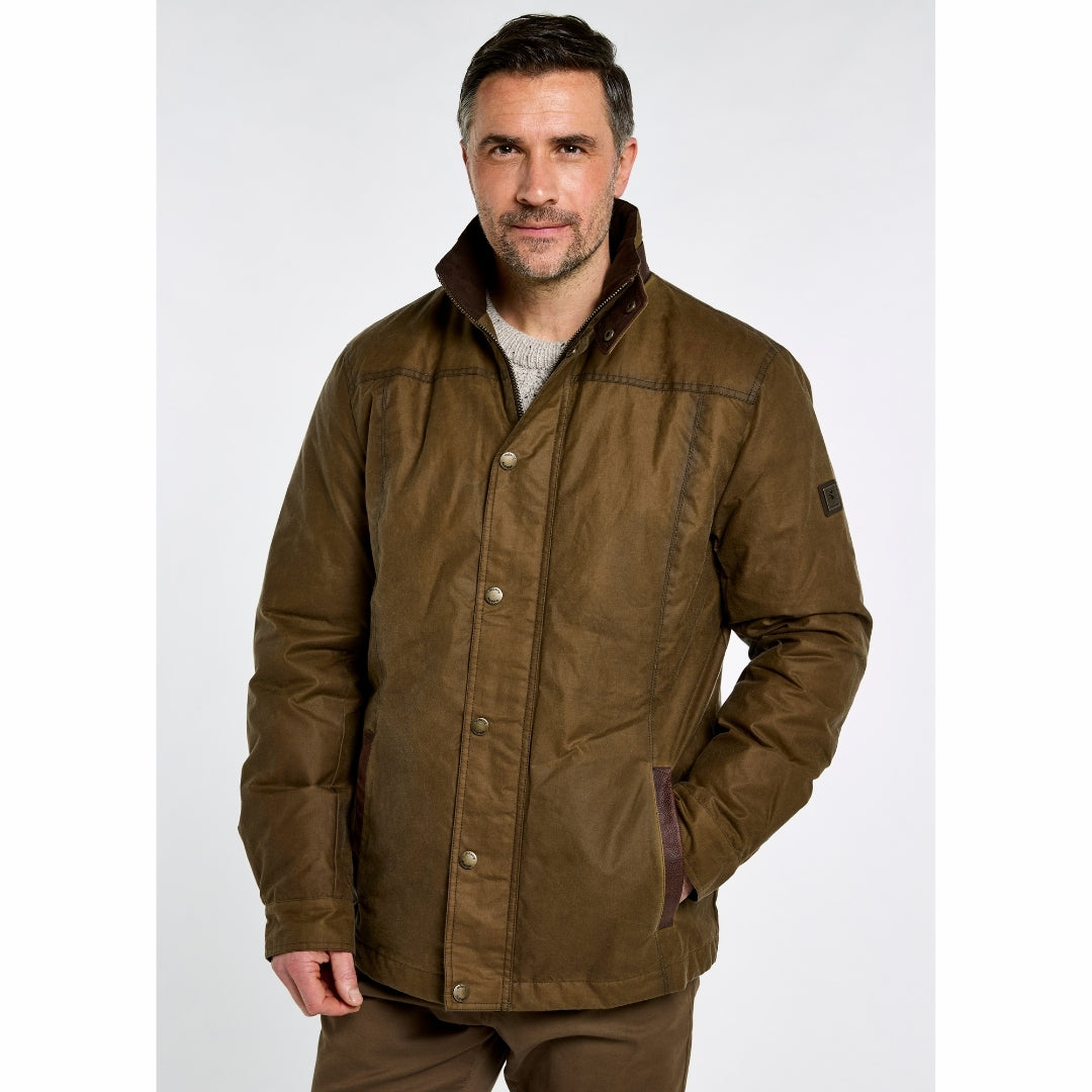 Dubarry Men's Carrickfergus Waxed Jacket in Beech