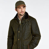 Dubarry Men's Chalkhill Wax Jacket in Olive