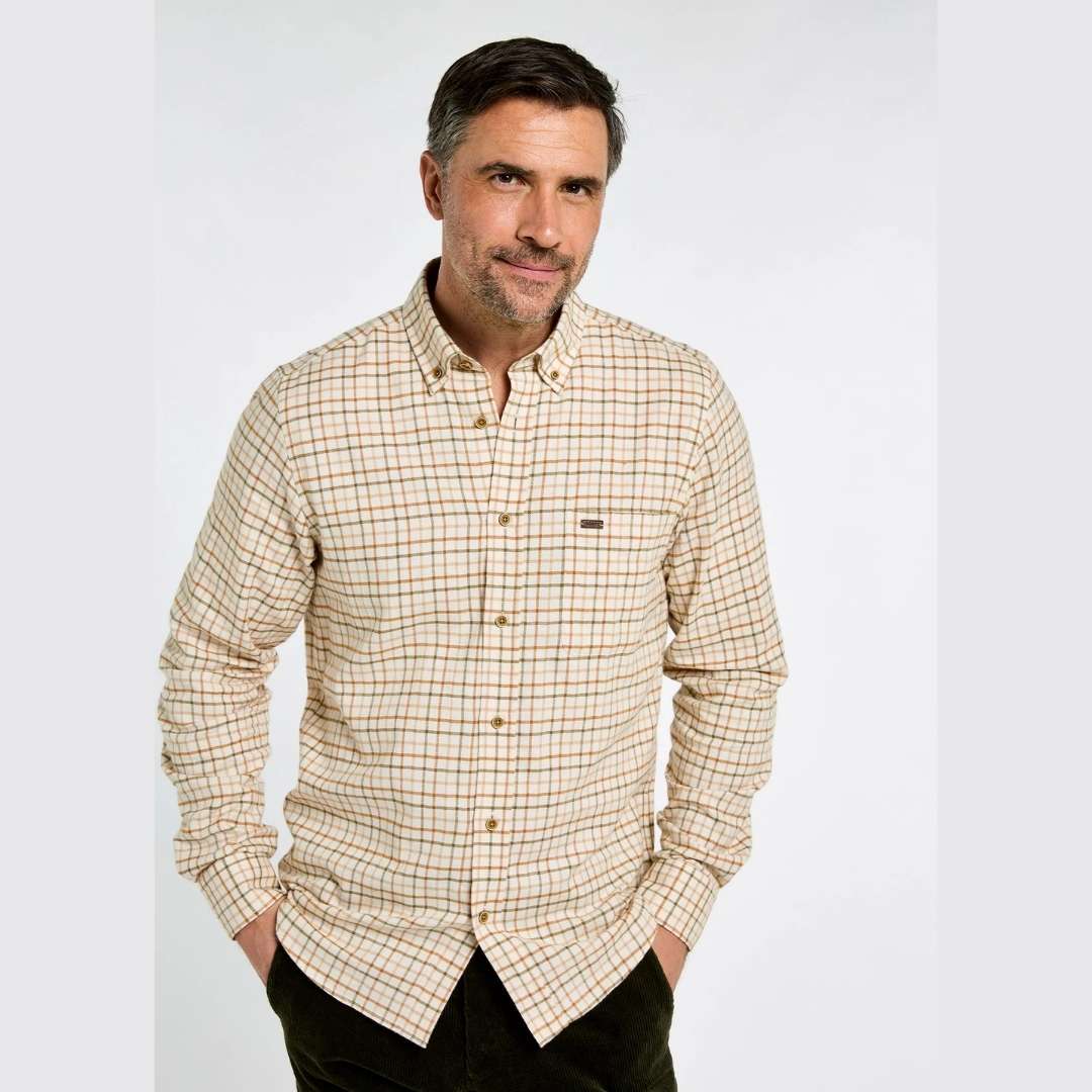 Dubarry Men's Corrib Shirt in Ochre