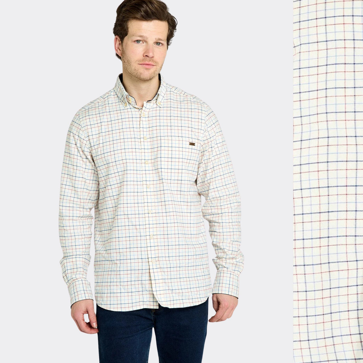 Dubarry Men's Drumcar Tatterstall Check Shirt in Indigo