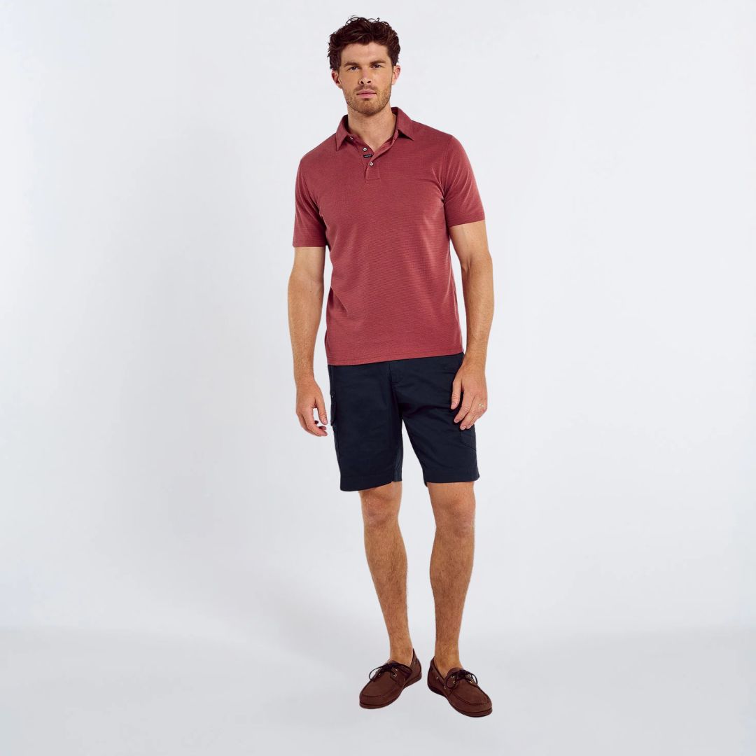 Dubarry Men's Gilligan Tencel™ Modal Polo Shirt in Wine