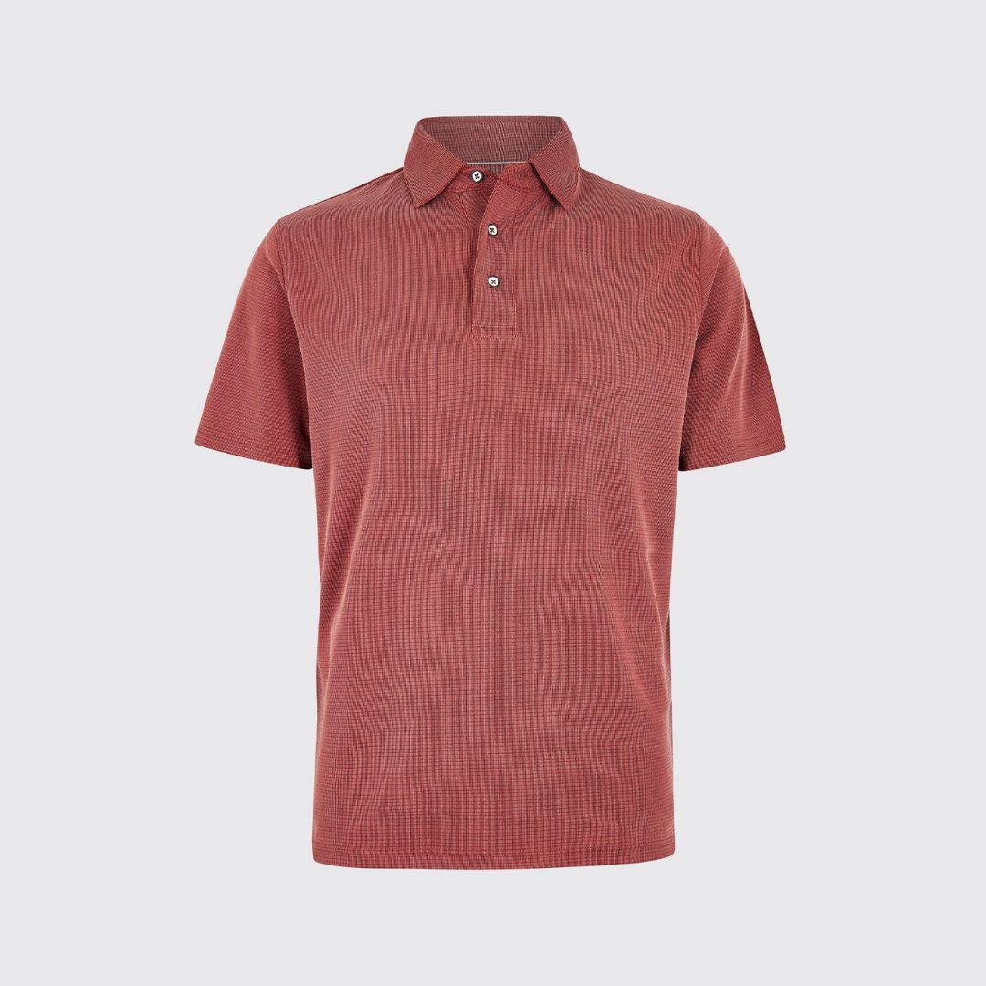 Dubarry Men's Gilligan Tencel™ Modal Polo Shirt in Wine
