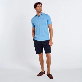 Dubarry Men's Kilmurray Three-Button Polo Shirt in Azure Blue