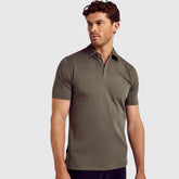 Dubarry Men's Kilmurray Three-Button Polo Shirt in Kelp
