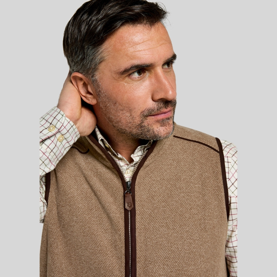 Dubarry Men's Lifford Fleece Gilet in Elk
