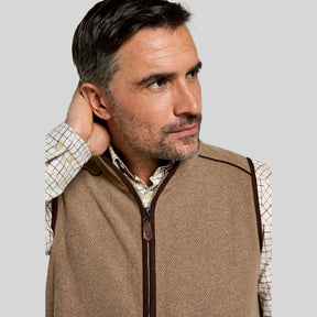 Dubarry Men's Lifford Fleece Gilet in Elk