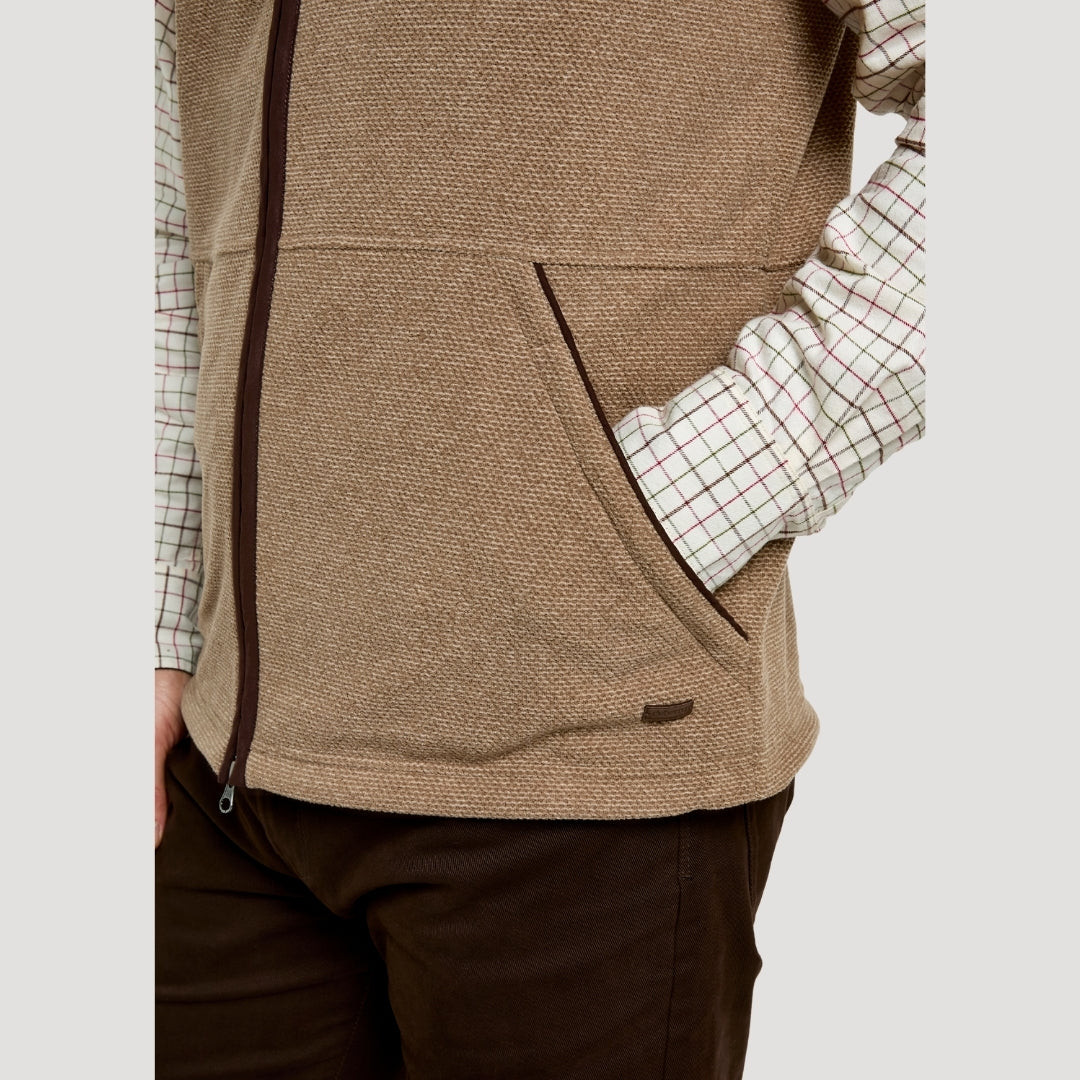 Dubarry Men's Lifford Fleece Gilet in Elk