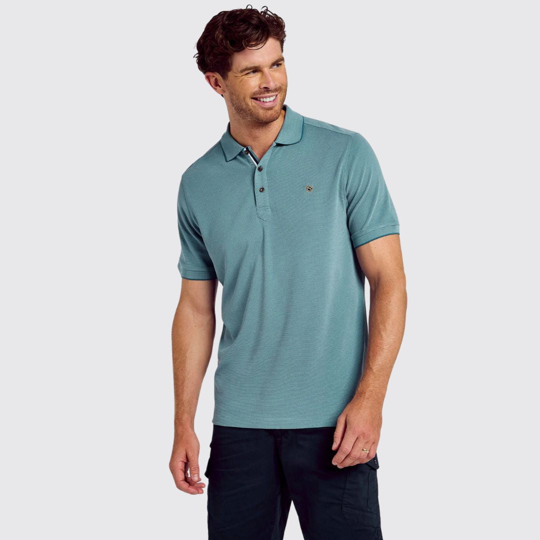 Dubarry Men's Morrison Polo Shirt in Azure Blue