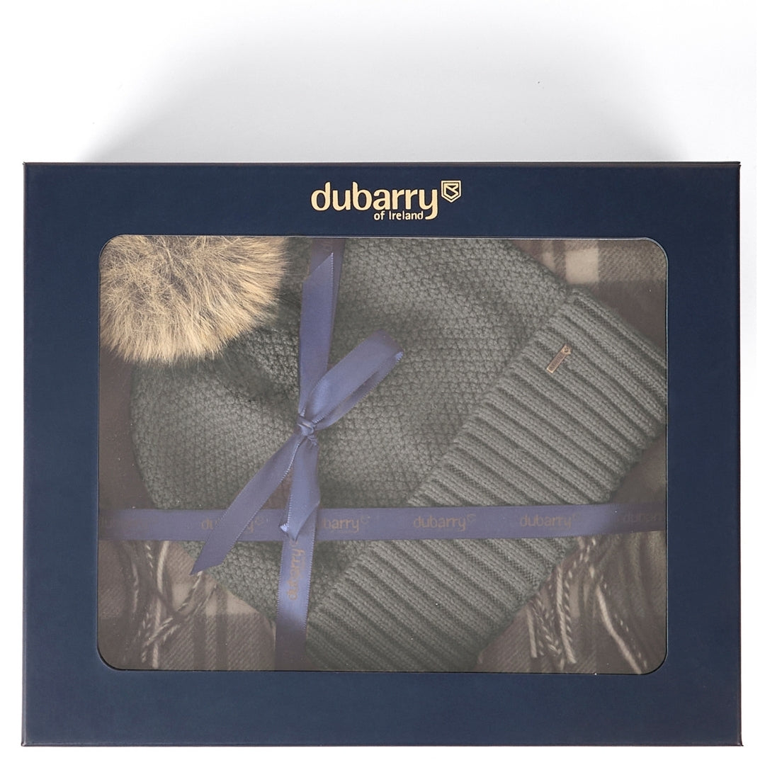 Dubarry Newbawn Hat and Scarf Gift Set in Dusky Green