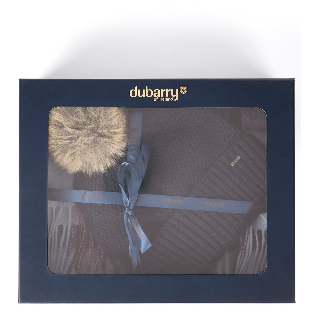 Dubarry Newbawn Hat and Scarf Gift Set in Navy