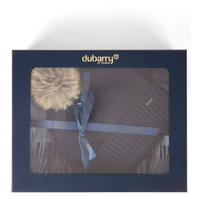 Dubarry Newbawn Hat and Scarf Gift Set in Navy