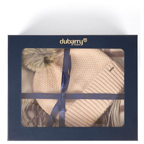 Dubarry Newbawn Hat and Scarf Gift Set in Oat
