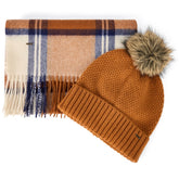 Dubarry Newbawn Hat and Scarf Gift Set in Ochre