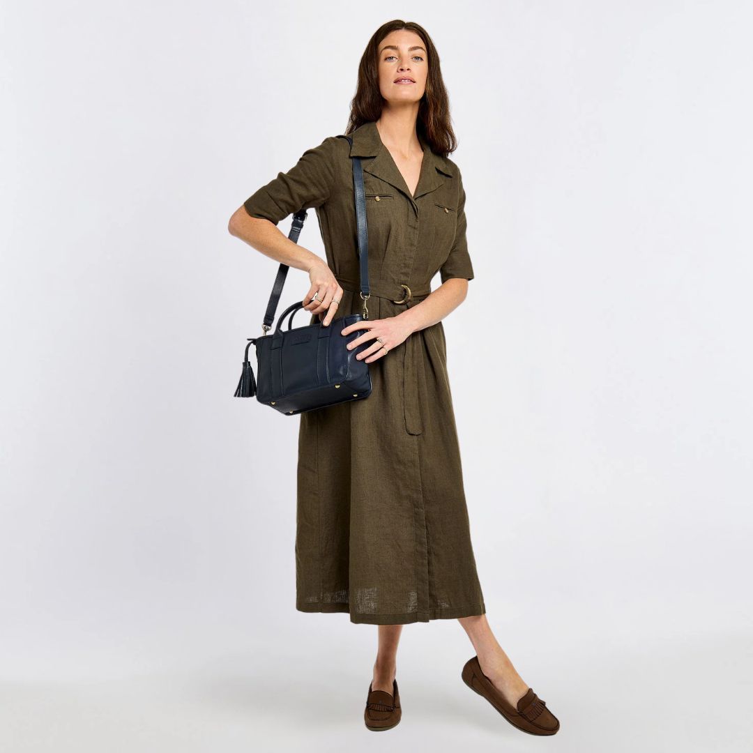 Dubarry Ramelton Leather Handbag in Navy