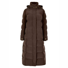Dubarry Women's Aldborough Full Length Down Jacket in Mahogany