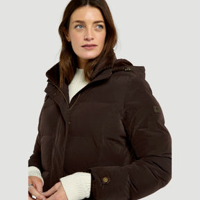 Dubarry Women's Aldborough Full Length Down Jacket in Mahogany