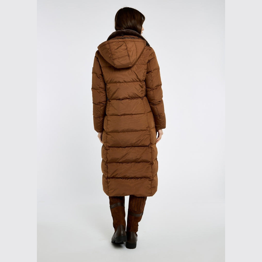 Dubarry Women's Aldborough Full Length Down Jacket in Russet