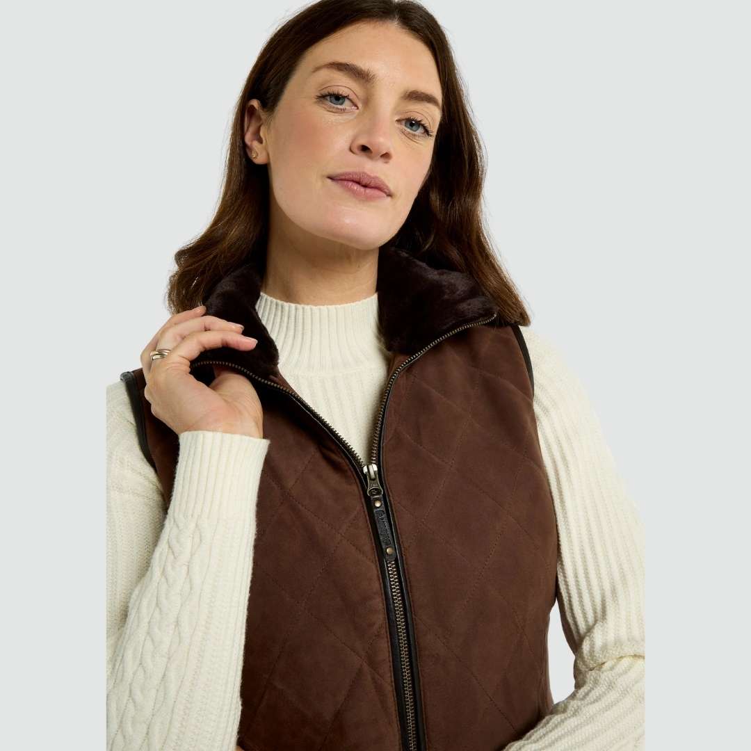 Dubarry Women's Ballyhale Gilet in Walnut