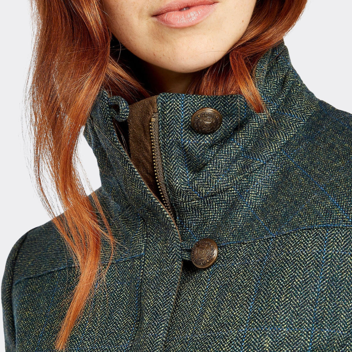 Dubarry Women's Bracken Tweed Jacket in Mist