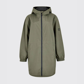 Dubarry Women's Brookside Hooded Rain Mac Coat in Kelp