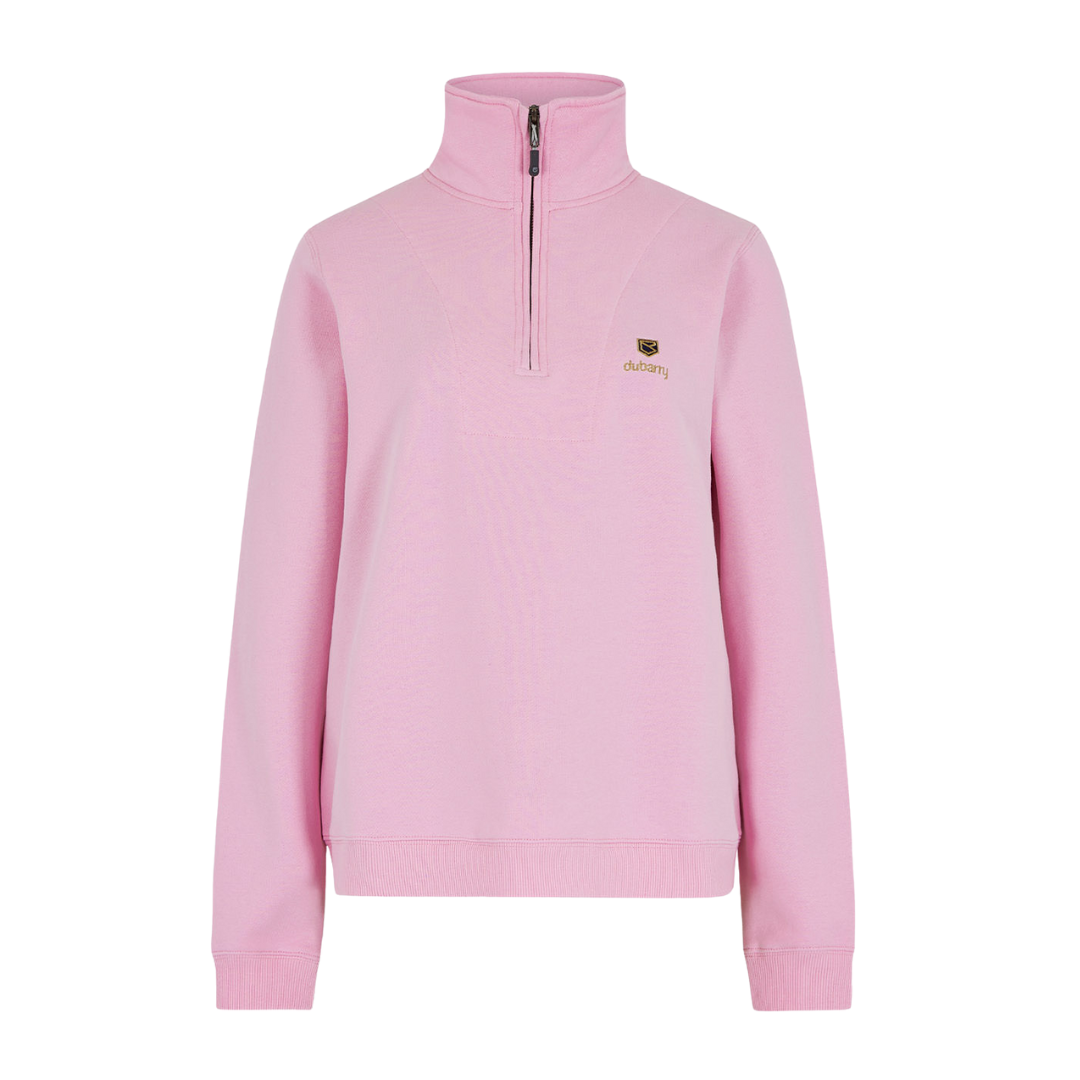 Dubarry Women's Castlemartyr Quarter-zip Jumper in Pink