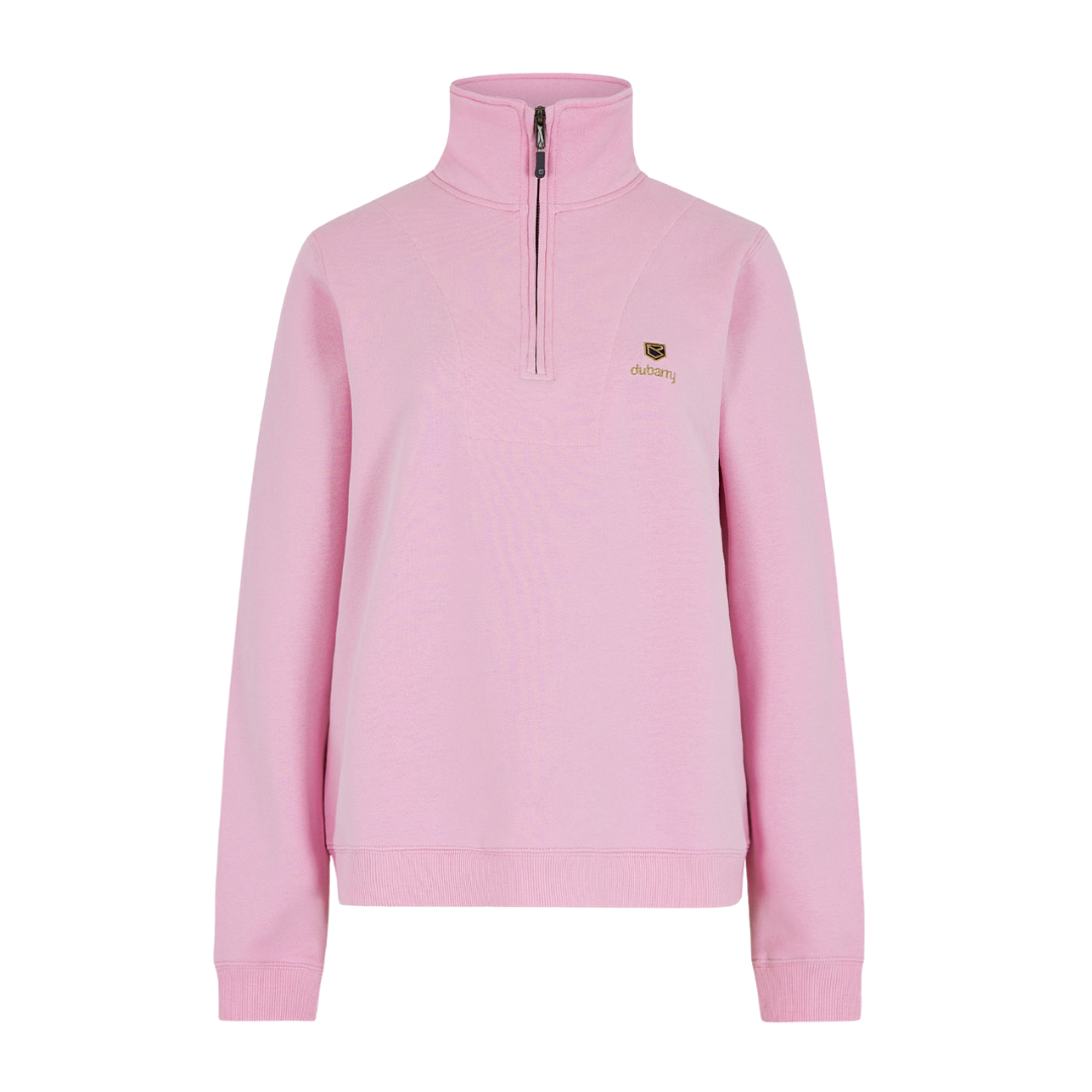 Dubarry Women s Castlemartyr Quarter zip Jumper in Pink