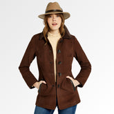 Dubarry Women's Clarke Leather Jacket in Walnut