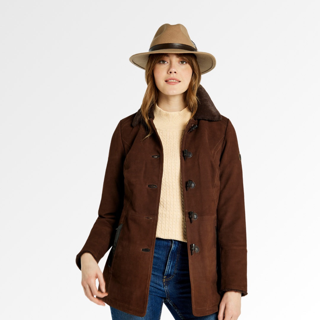 Dubarry Women's Clarke Leather Jacket in Walnut