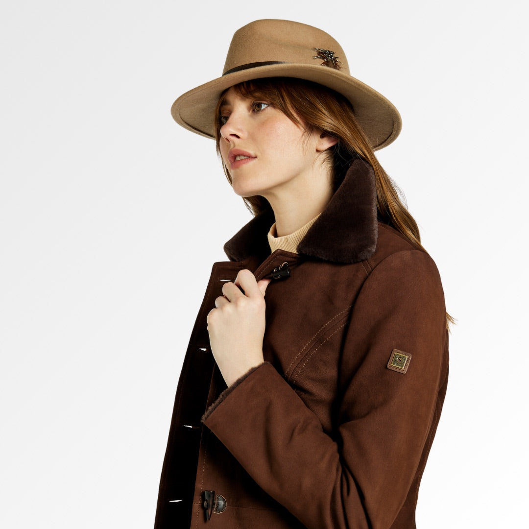 Dubarry Women's Clarke Leather Jacket in Walnut