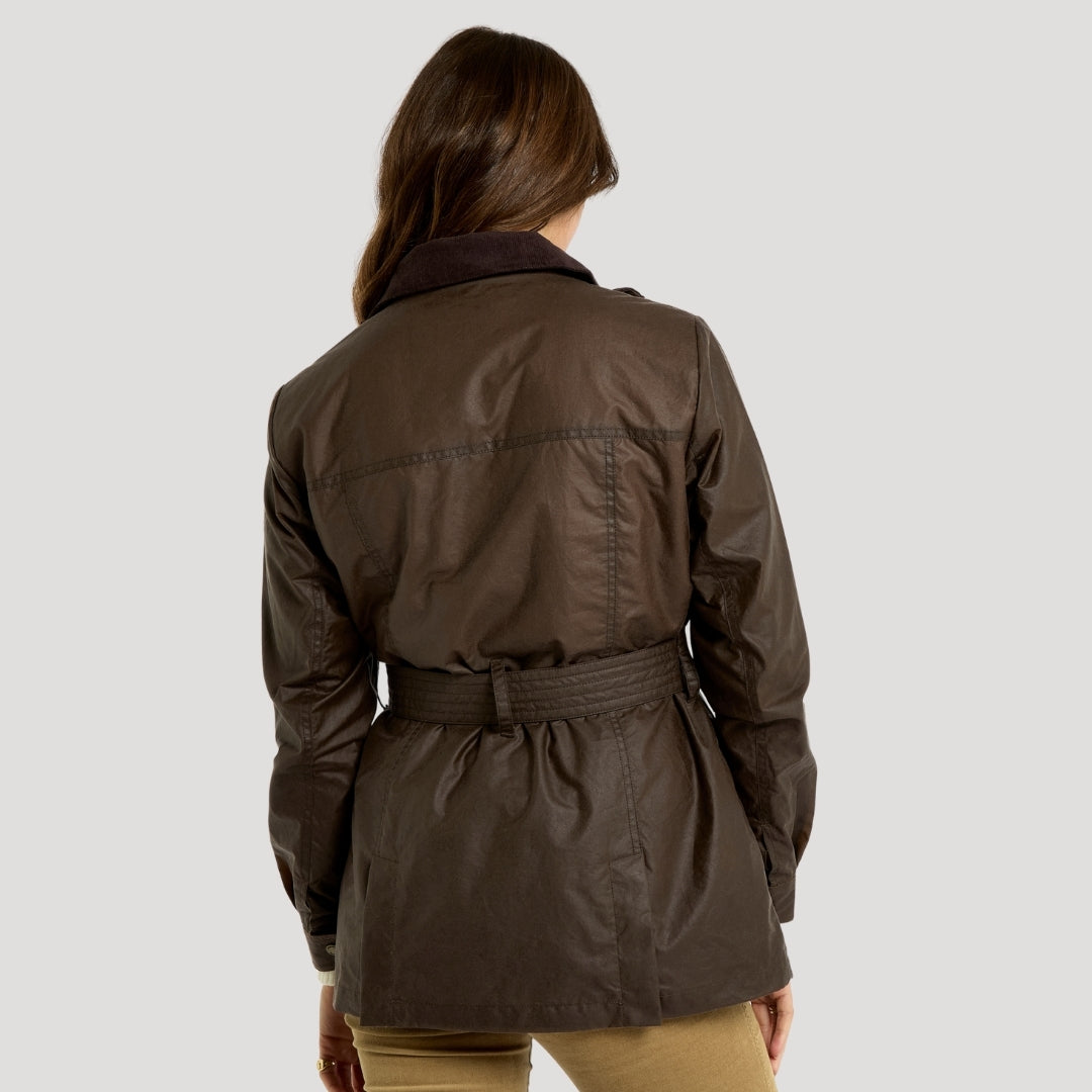 Dubarry Women's Gandon Wax Cotton Coat in Café