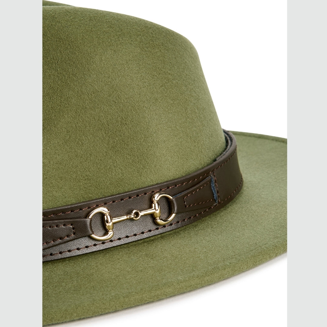 Dubarry Women's Hawswood Felt Fedora in Olive
