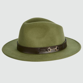 Dubarry Women's Hawswood Felt Fedora in Olive