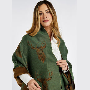 Dubarry Women's Heatherbell Stole in Dusky Green