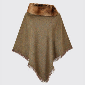 Dubarry Women's Silverfir Tweed Poncho in Burren