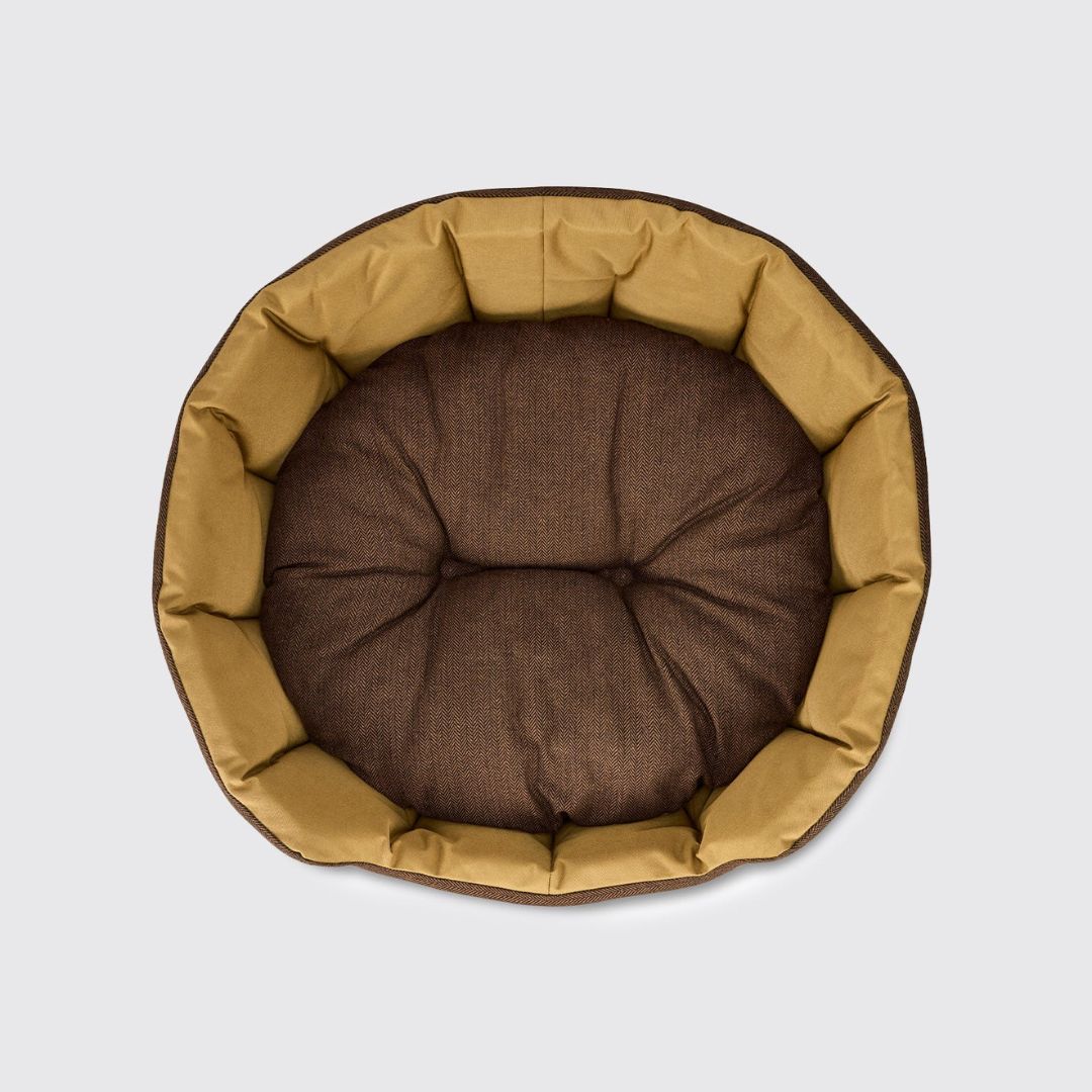 Dubarry Buster Tweed Dog Bed in Mocha