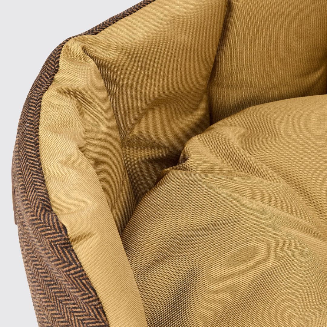 Dubarry Buster Tweed Dog Bed in Mocha