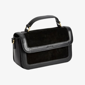 Dubarry Eadestown Structured Suede and Leather Handbag in Black