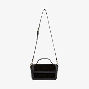 Dubarry Eadestown Structured Suede and Leather Handbag in Black