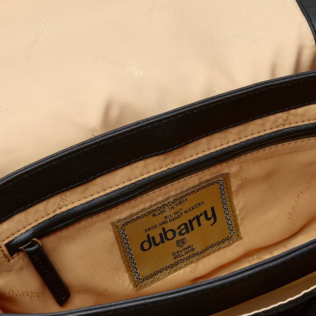 Dubarry Eadestown Structured Suede and Leather Handbag in Black