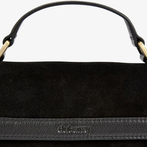 Dubarry Eadestown Structured Suede and Leather Handbag in Black