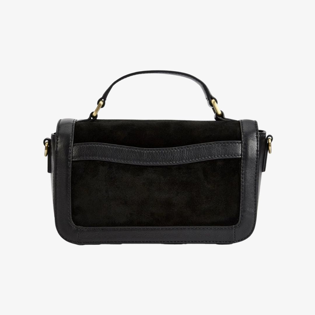 Dubarry Eadestown Structured Suede and Leather Handbag in Black