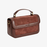 Dubarry Eadestown Structured Suede and Leather Handbag in Cedar