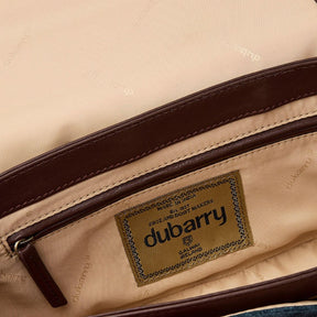 Dubarry Eadestown Structured Suede and Leather Handbag in Navy