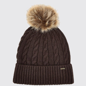 Dubarry Forester Knitted Bobble Hat in Elk