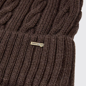 Dubarry Forester Knitted Bobble Hat in Elk
