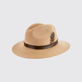 Dubarry Gallagher Felt Fedora Hat in Sand