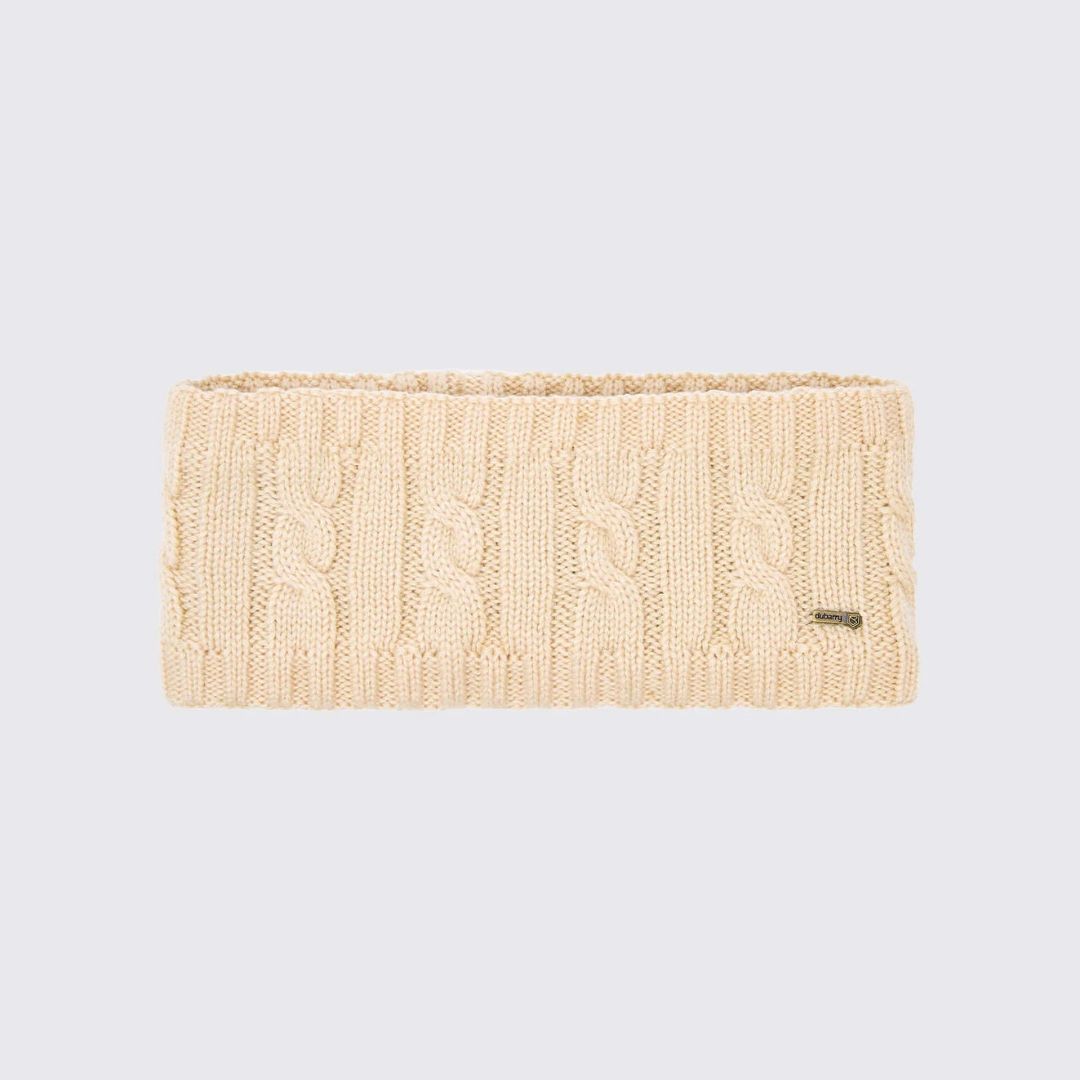 Dubarry Gleeson Cable Knit Headband in Chalk
