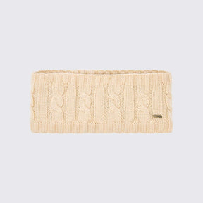 Dubarry Gleeson Cable Knit Headband in Chalk