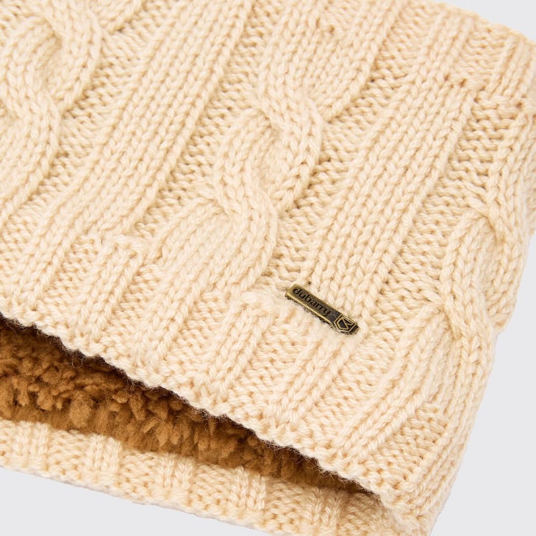 Dubarry Gleeson Cable Knit Headband in Chalk